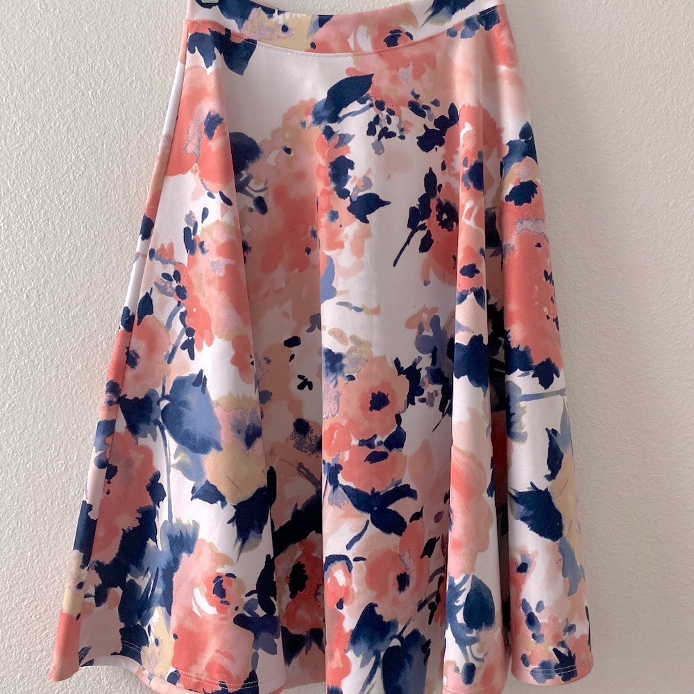 Lara Fashion Floral Midi Skirt